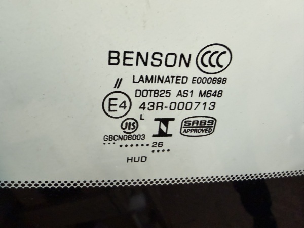 MAZDA 3 SED/HBK  2019-  BENSON ДД КАМЕРА ПРОЕКЦИЯ   Стекло лобовое