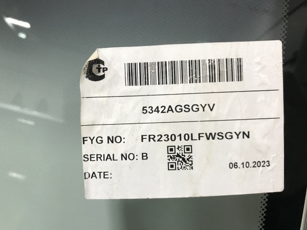 MERCEDES BENZ A-CLASS 168 98-2004 FYG СЕРАЯ ПОЛОСА Стекло лобовое 