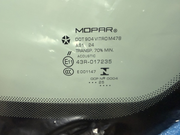 DODGE RAM  2019- mopar 68594936aa ДД КАМЕРА (РЕСТ 2025) ПРОЕКЦИЯ Стекло лобовое