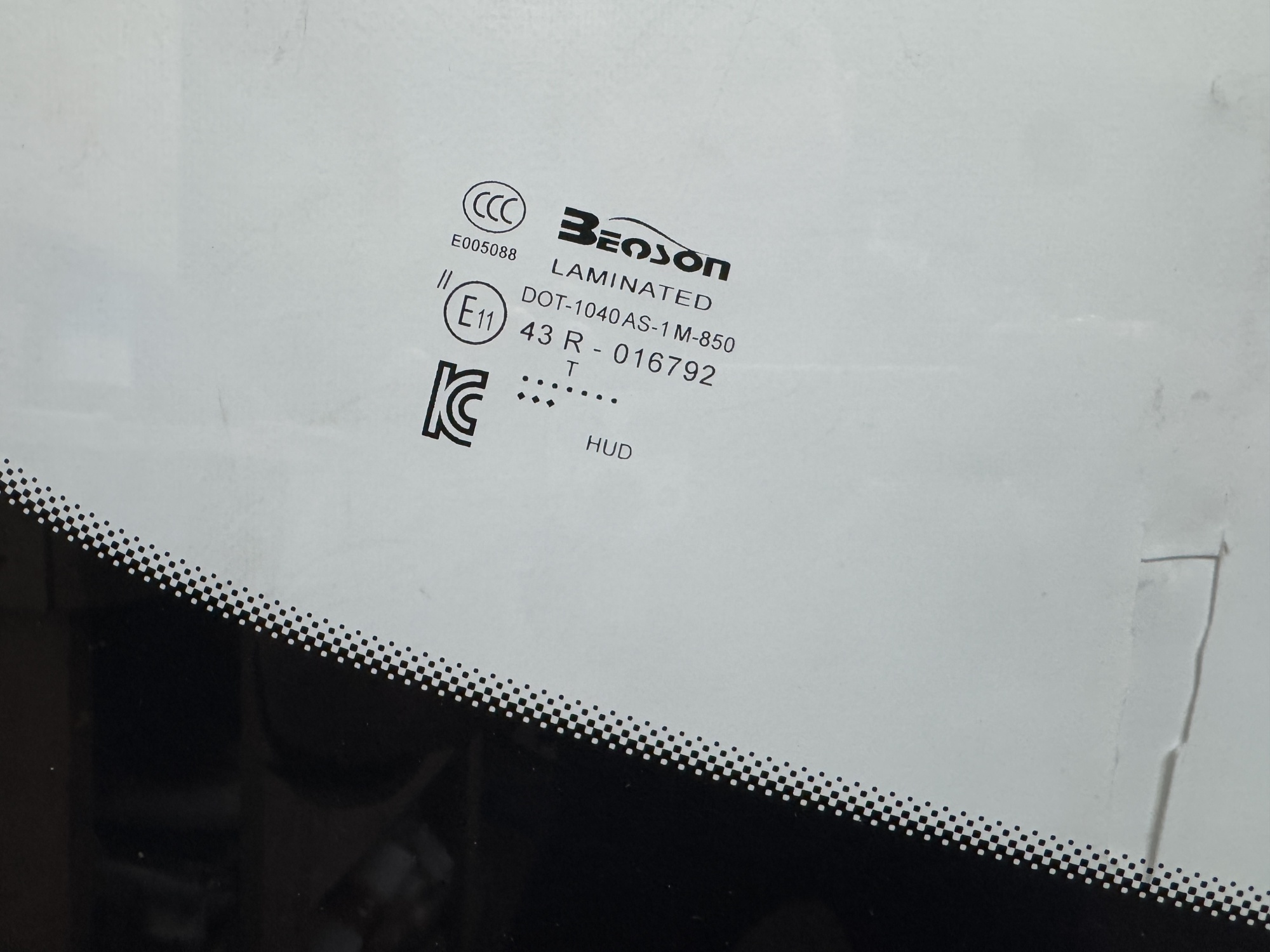 LYNK & Co 900 2025- BENSON ДД КАМЕРА ПРОЕКЦИЯ Стекло лобовое