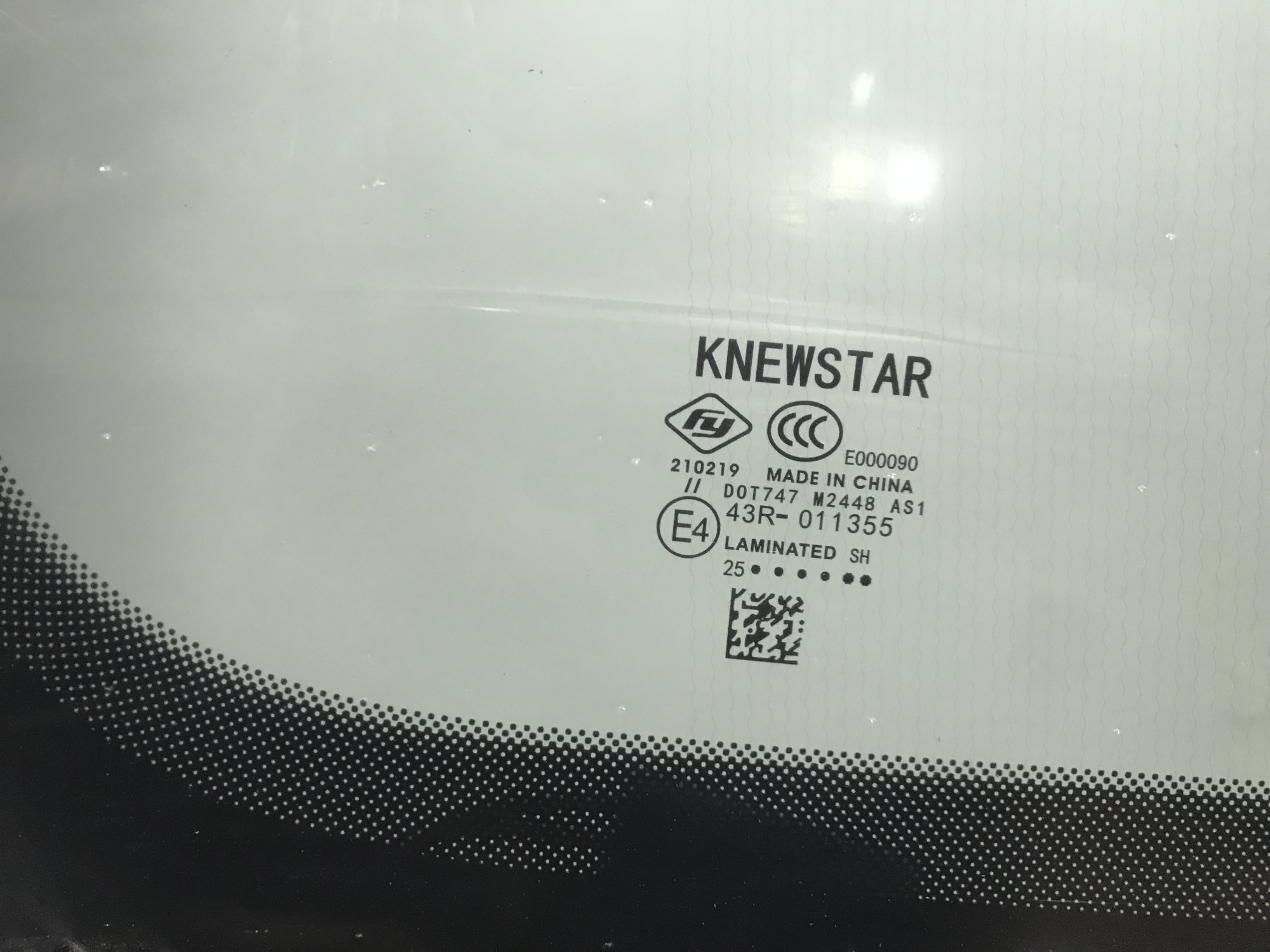 GEELY TUGELLA 2020-  knewstar  6608275719 ПРОЕКЦИЯ ДД 2-Е КАМЕРЫ ПОЛНЫЙ ОБОГРЕВ Стекло лобовое