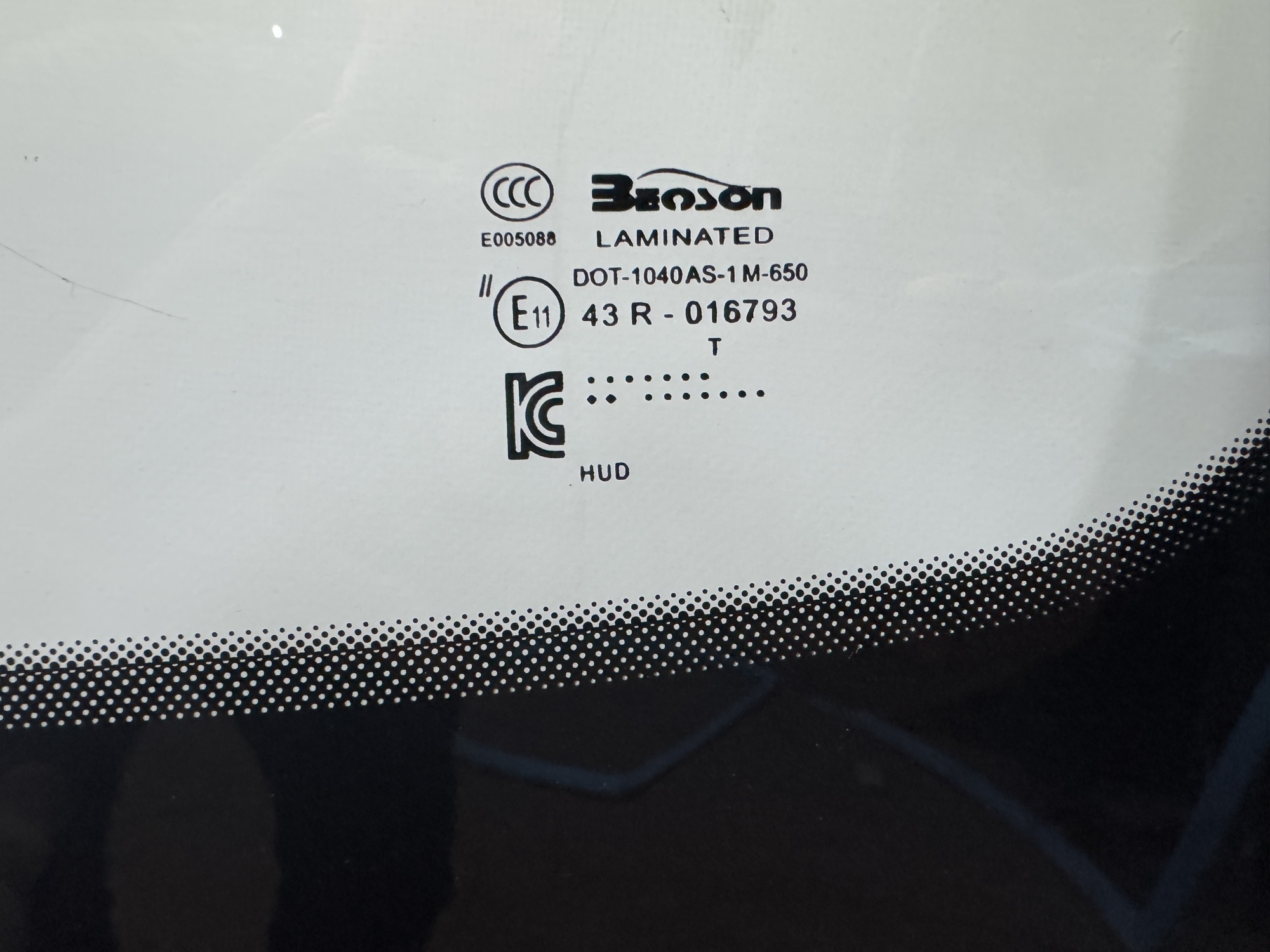ZEEKR X  2023- BENSON ДД КАМЕРА ПРОЕКЦИЯ Стекло лобовое