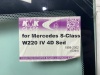 MERCEDES BENZ S-CLASS 4DS W220 98-2002 KMK РАЗДЕЛЬНЫЙ ДД ОБОГРЕВ ЩЁТОК без полосы Стекло лобовое