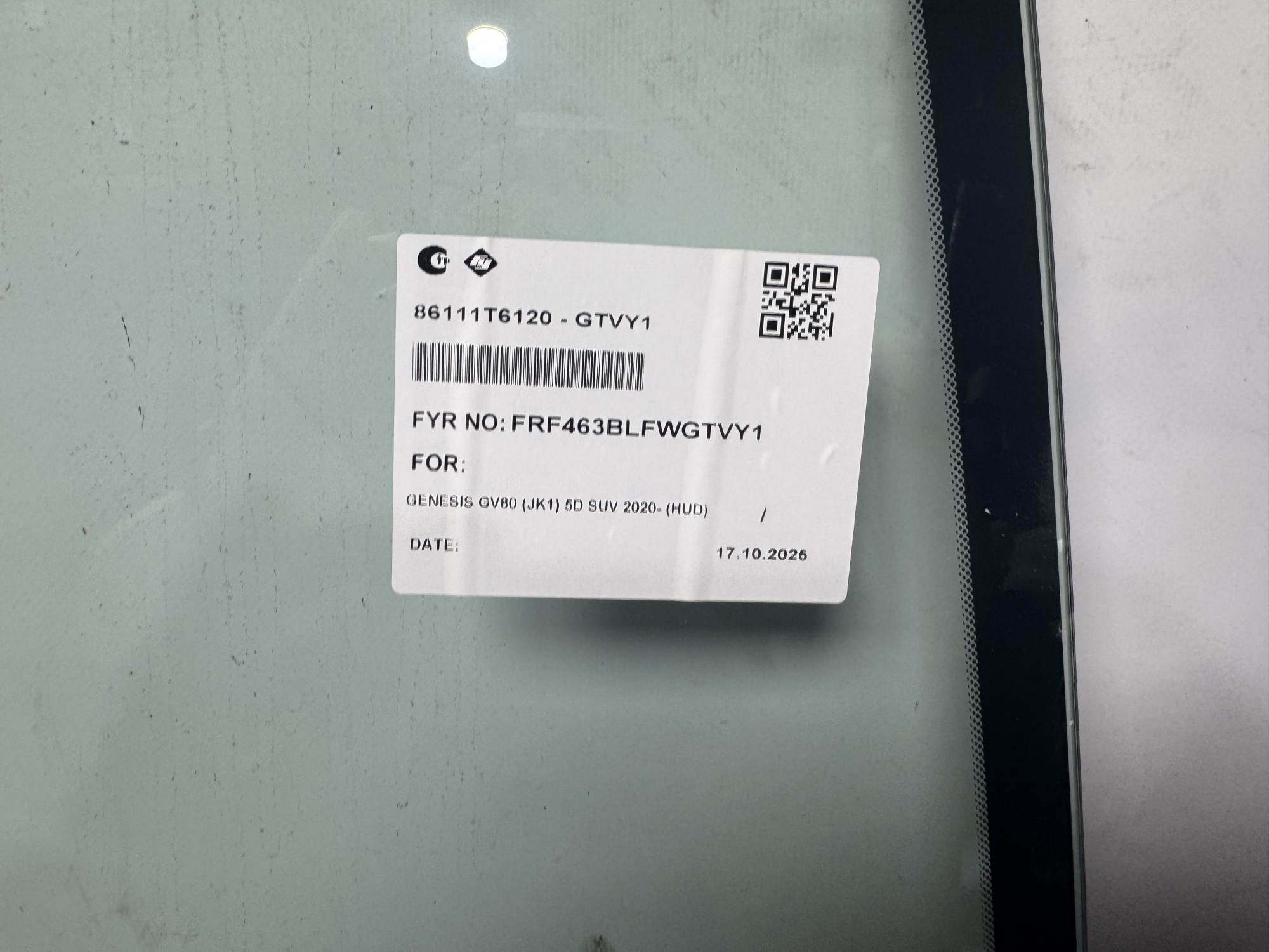 HYUNDAI GENESIS GV80 2020- FYG ДД  КАМЕРА проекция  Стекло лобовое
