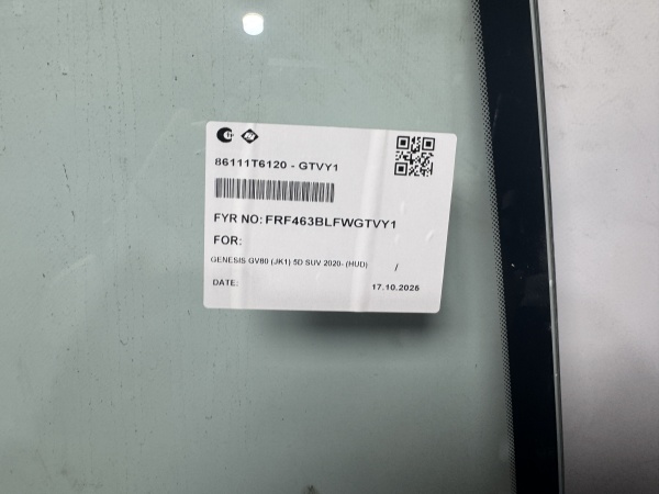 HYUNDAI GENESIS GV80 2020- FYG ДД  КАМЕРА проекция  Стекло лобовое