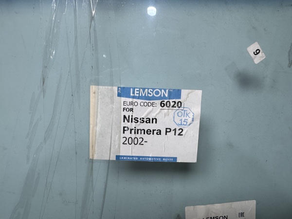 NISSAN PRIMERA P12-L 2001 LEMSON-ДД ЛЕВЫЙ РУЛЬ  Стекло лобовое